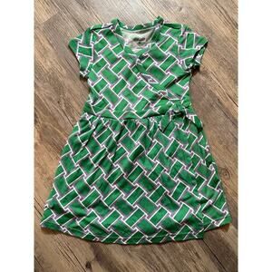 Diane Von Furstenburg x Target Faux Wrap Dress Vtg Weave Green Girls Size 2T DVF